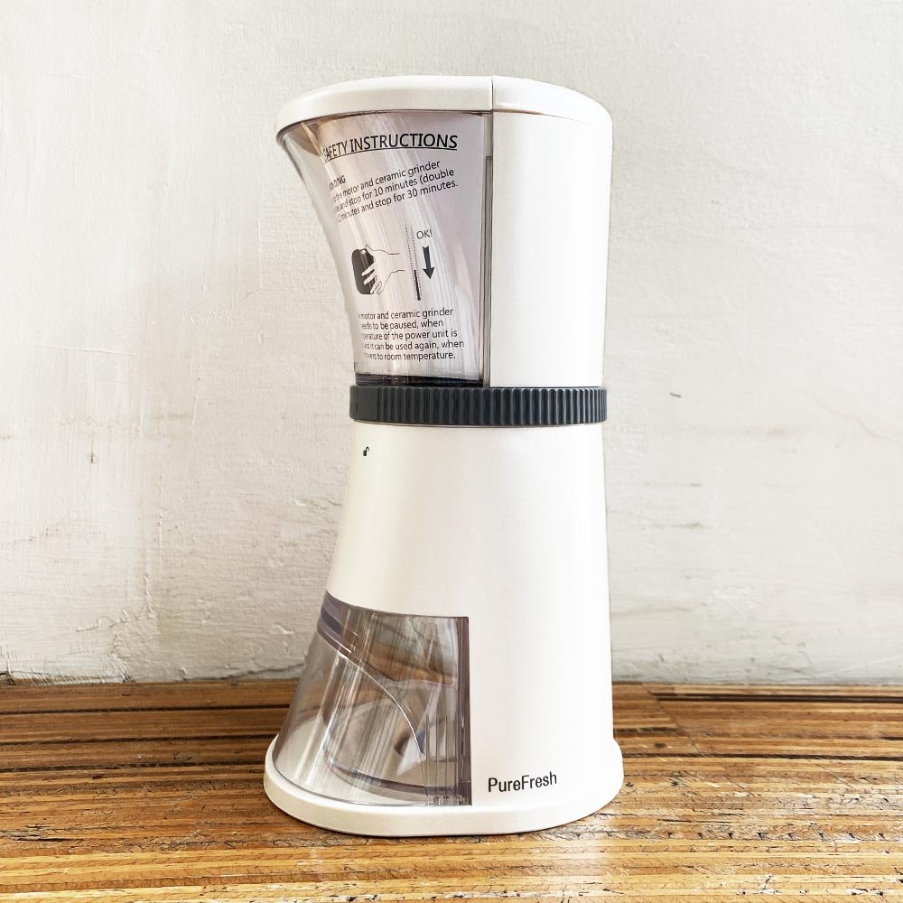Purefresh Electric Coffee Grinder Black Commune Cafe+Bar