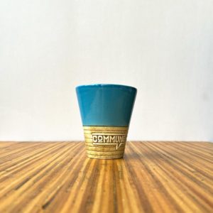 Commune Handmade Flat White Cup (6oz) - Turquoise