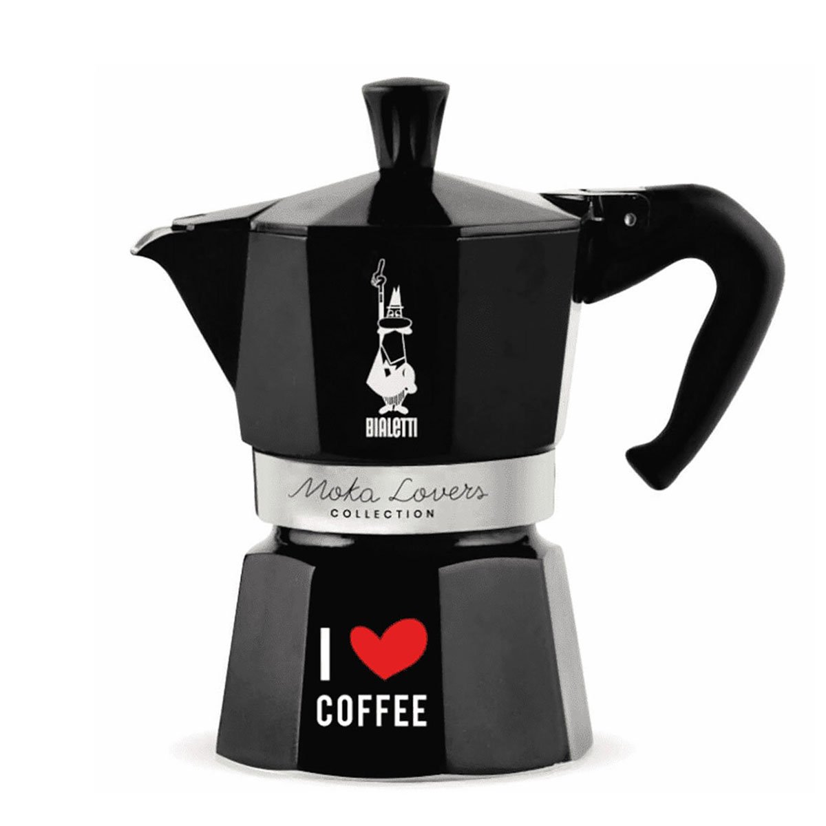 Bialetti Moka Express Moka Lovers Collection Nera Matte Black