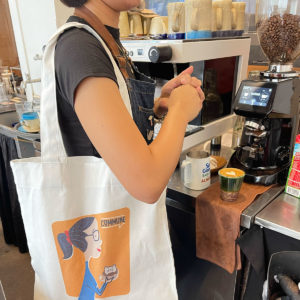 Commune Tote Bag - 3D Latte Art Girlie